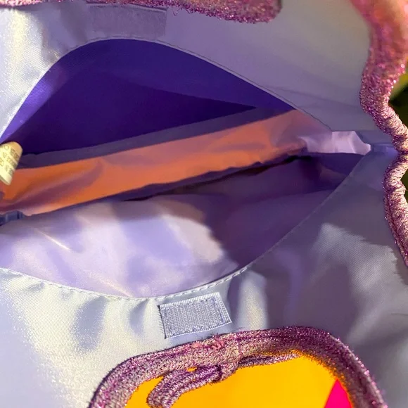 MY LITTLE PONY NWOT VINTAGE 2004 MINI HAND BAG EMBOSSED, SEQUINS, LAVENDER - Picture 15 of 15